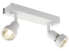 Deckenleuchte SLV PURI, 2×GU10 50W mit Decoring IP20 weiss