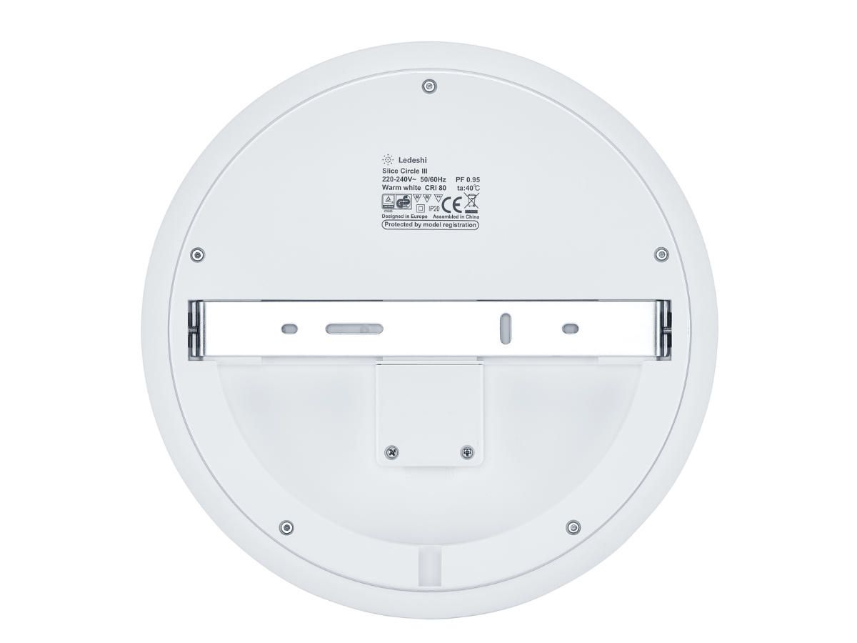 Anbauleuchte LED SLICE CIRCLE IV ws - 29W, 4000K, 3300lm, IP20