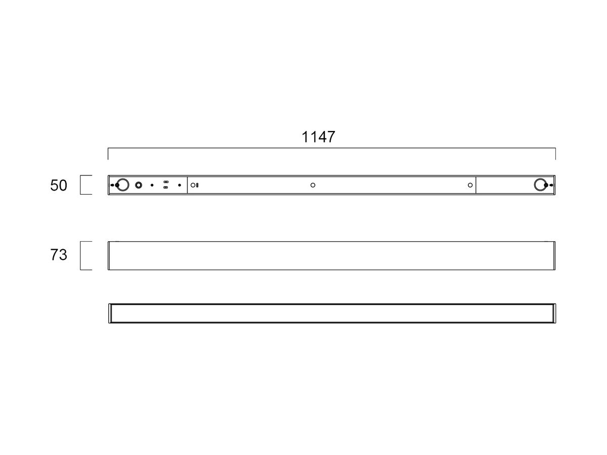 LED-Deckenleuchte Sylvania Otao Linear OPAL 26W 2900lm 830/840 1147mm sz