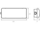 LED-Rettungszeichenleuchte Sylvania LifeSafe IP65 Aufbau/Einbau 1170lm 3hPt sz