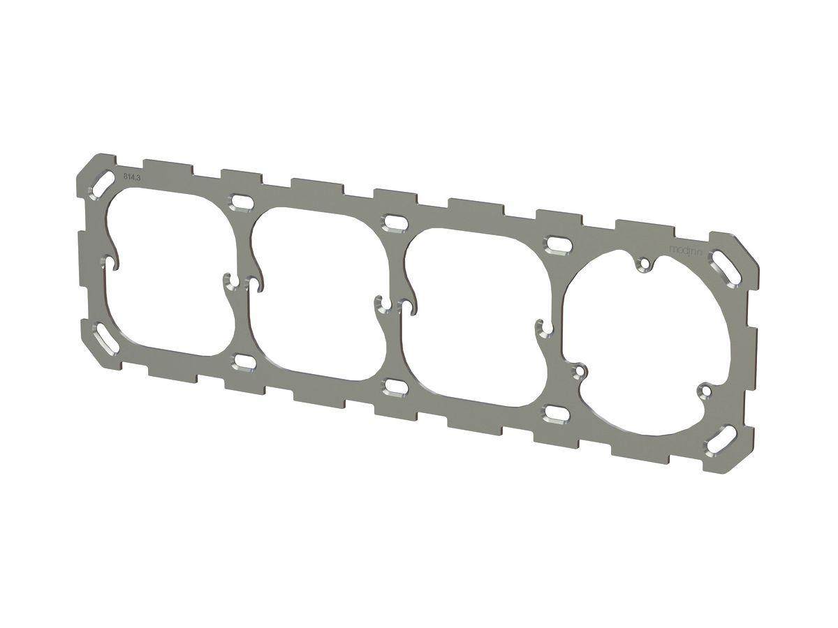 Befestigungsplatte MH priamos 1×4 für Dreifachsteckdose