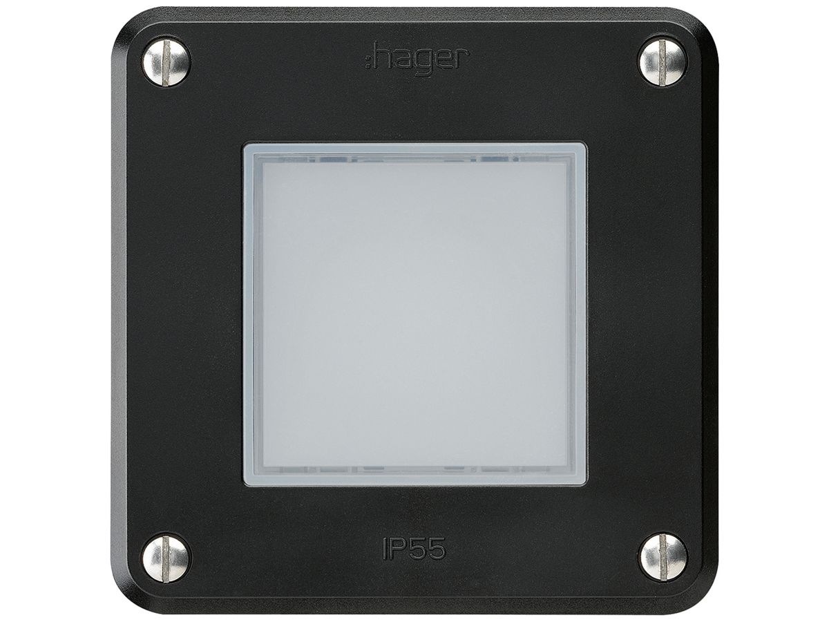 UP-LED-Leuchte robusto C IP55 schwarz LED weiss