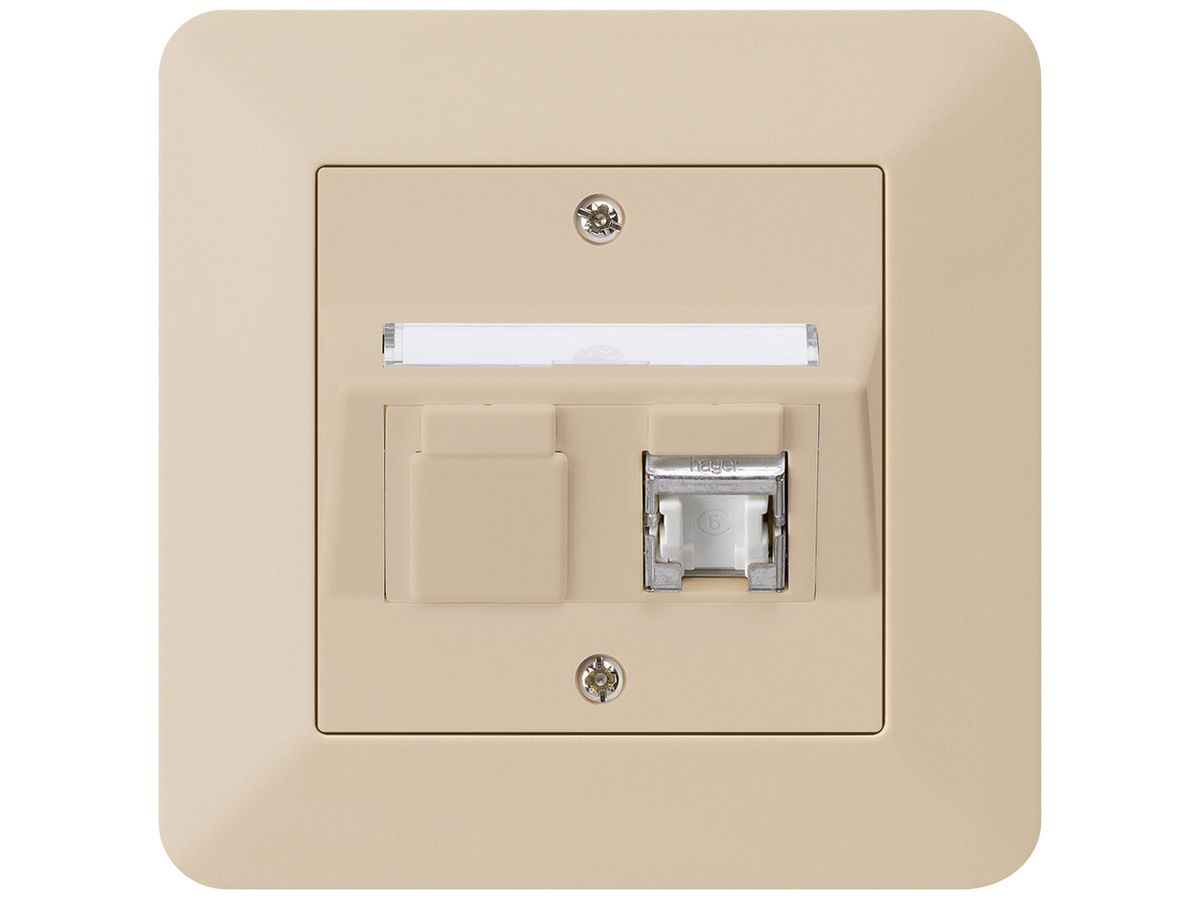 UP-Dose kallysto.trend C Kat.6 1RJ45/s beige
