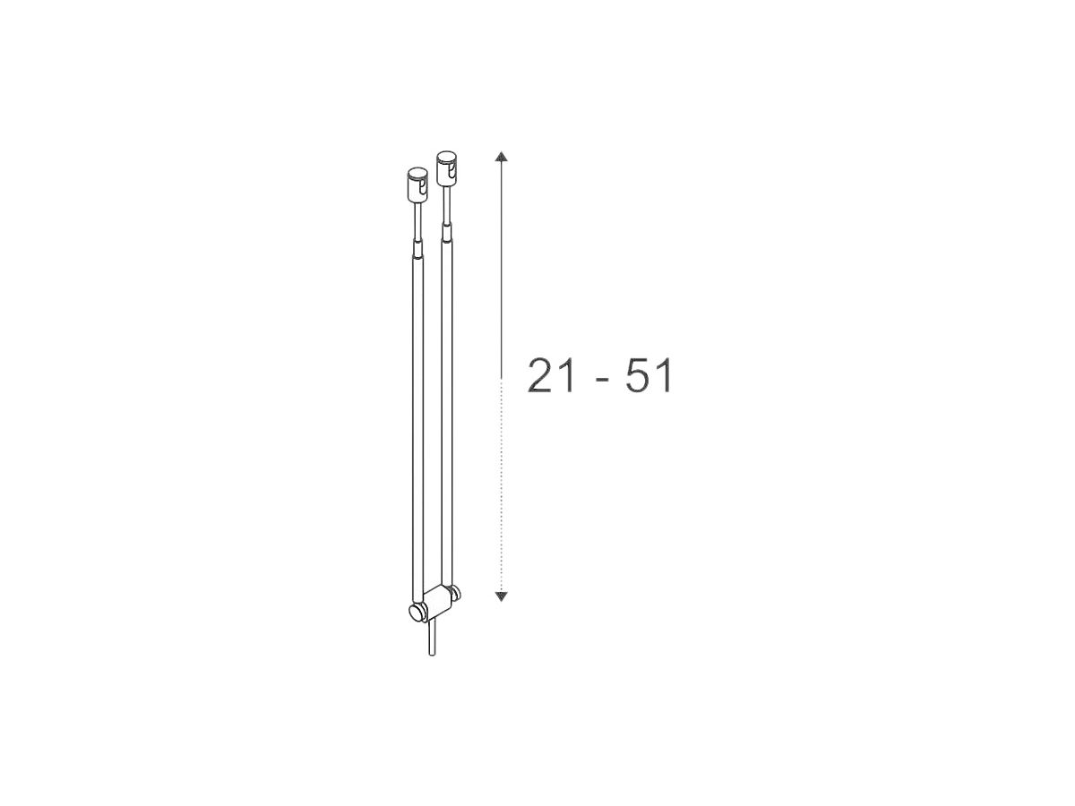 Strahler SLV TELESKOP für TENSEO, GX5.3 20W IP20 weiss