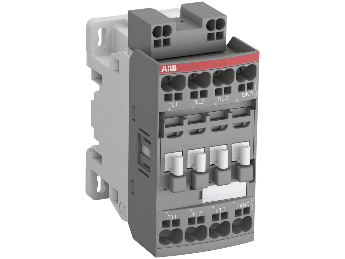 Schütz ABB AF16-30-01K-12 3P 30A/18A (AC-1/AC-3) +1Ö 48…130VUC Push-In