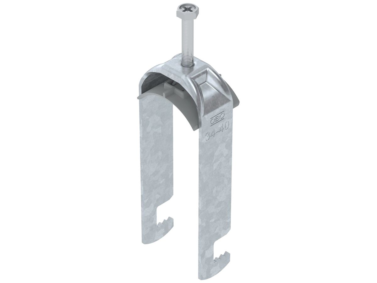 Schnellverleger BET 2056 F-Fuss Kunststoff 34…40mm 2×Kabel Stahl tfZn