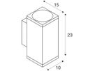 LED-Wandleuchte SLV ENOLA SQUARE UP/DOWN M 19W 1680lm 3000/4000K IP65 anthrazit