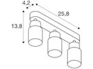 Spot SLV PURI 2.0 Tube CW GU10 3×6W DIM 258×42×138mm weiss