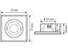 UP-Präsenzmelder KNX ESYLUX PD-FLAT 360i/8 SW
