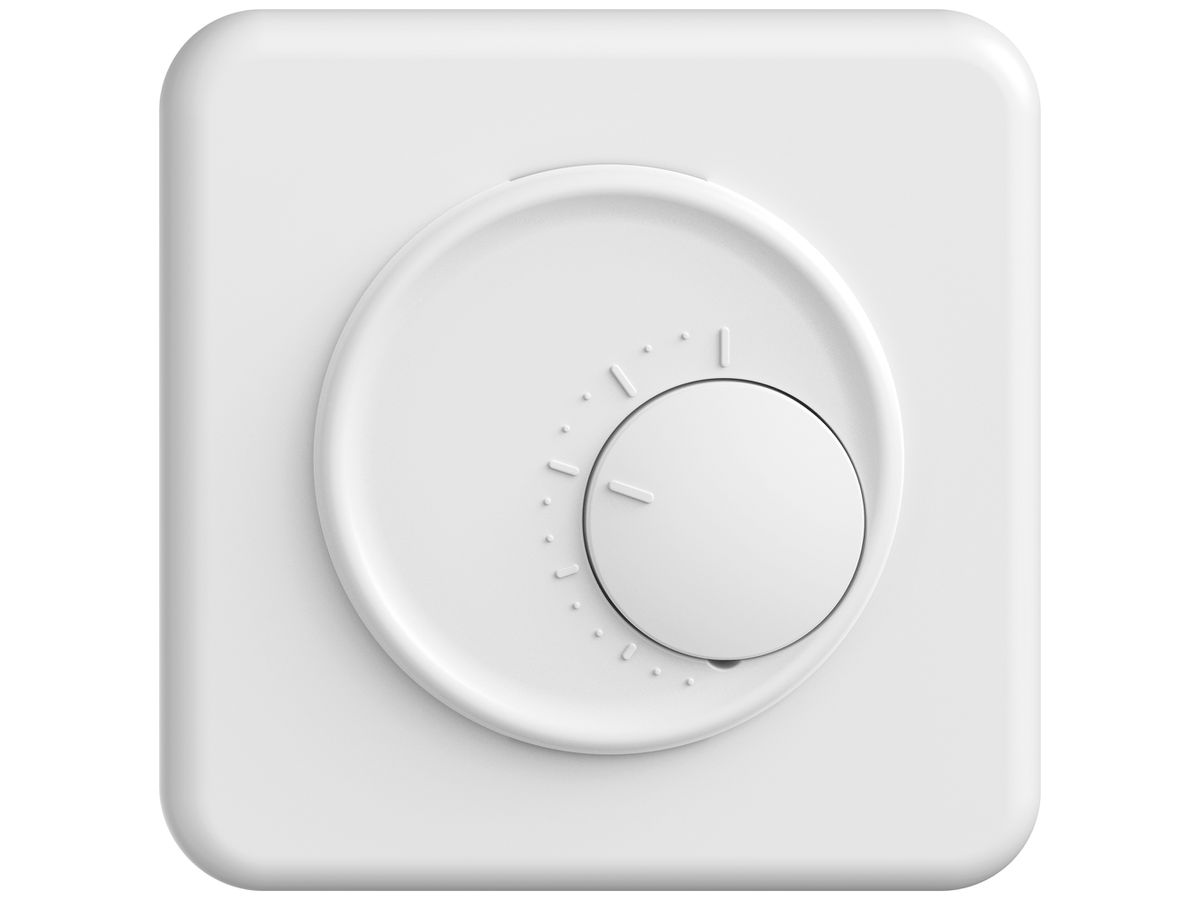 UP-Raumthermostat STANDARDdue SNAPFIX® ohne Schalter 230V AC 50Hz ws