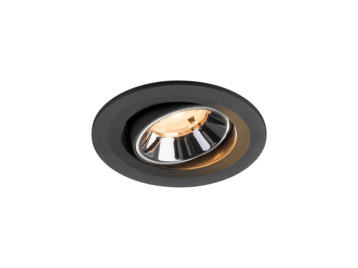 LED-Downlight SLV NUMINOS MOVE S 6.7W 1000lm 2700K NB DALI Ø90 sz/cr