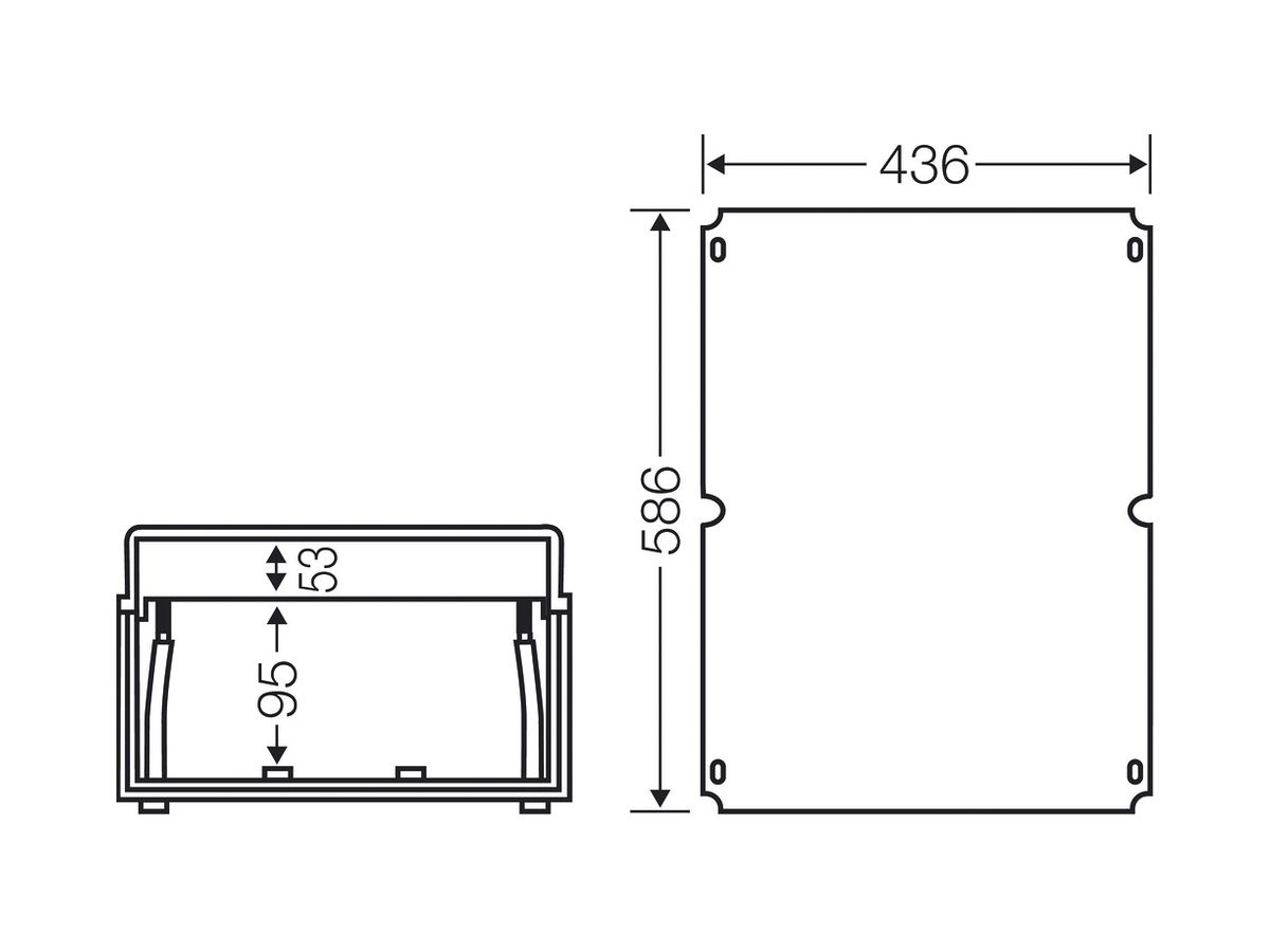 Frontplatte Hensel, für Mi 06.. für Fronttafelinstrumente