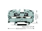 Durchgangsklemme WAGO TOPJOB-S 16mm² 2L grau Serie 2016