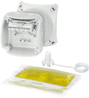 Mit Giessharz, seewasserbeständig, mit Reihenklemmen