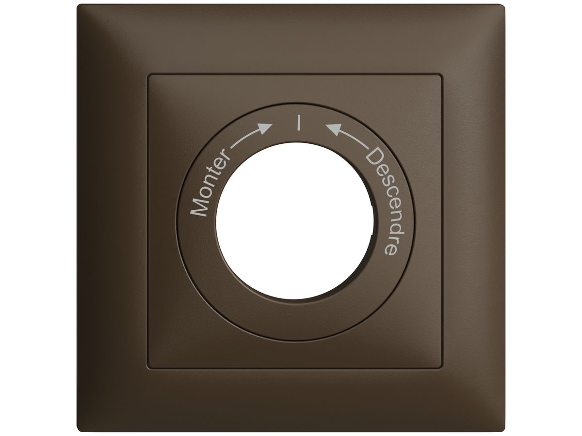Frontset Monter->I<-Descendre EDIZIOdue 88×88mm coffee