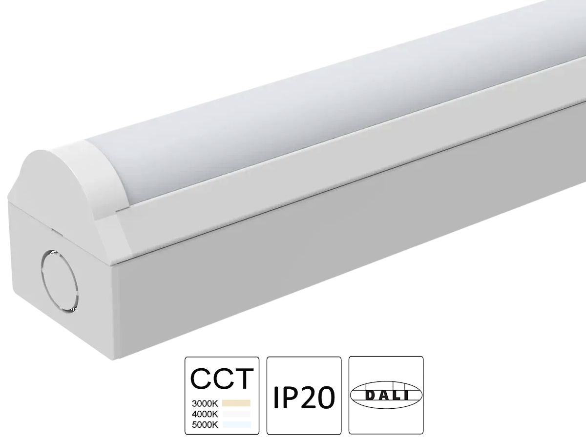 LED-Balkenleuchte 1200mm weiss DALI - IP20,32W,3850lm,3000/4000/5000K