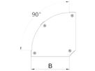 Deckel Bettermann zu Bogen RBM 90° 100mm bandverzinkt