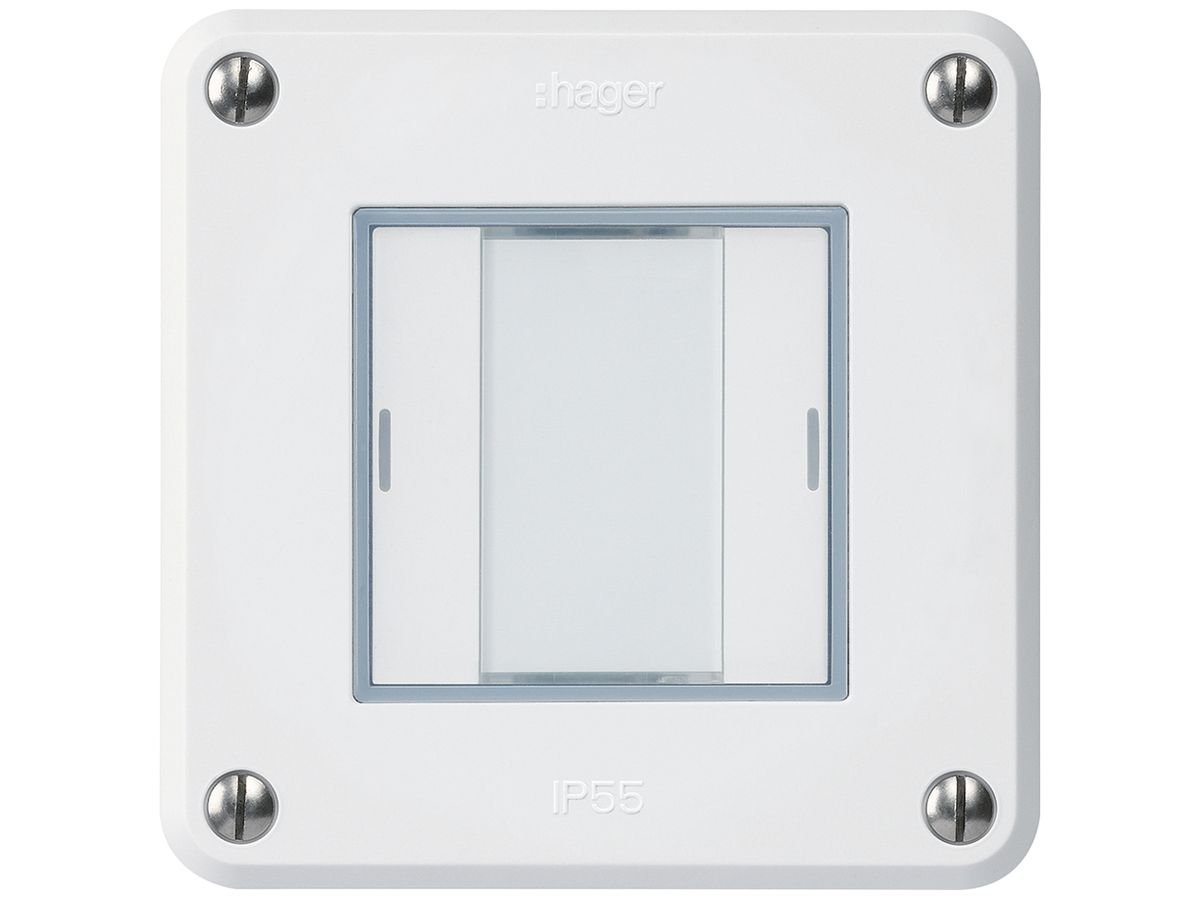 UP-Taster robusto A KNX 2× RGB LED s/e-link weiss
