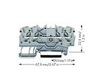 Durchgangsklemme Ex WAGO 1.5mm² 4L grau