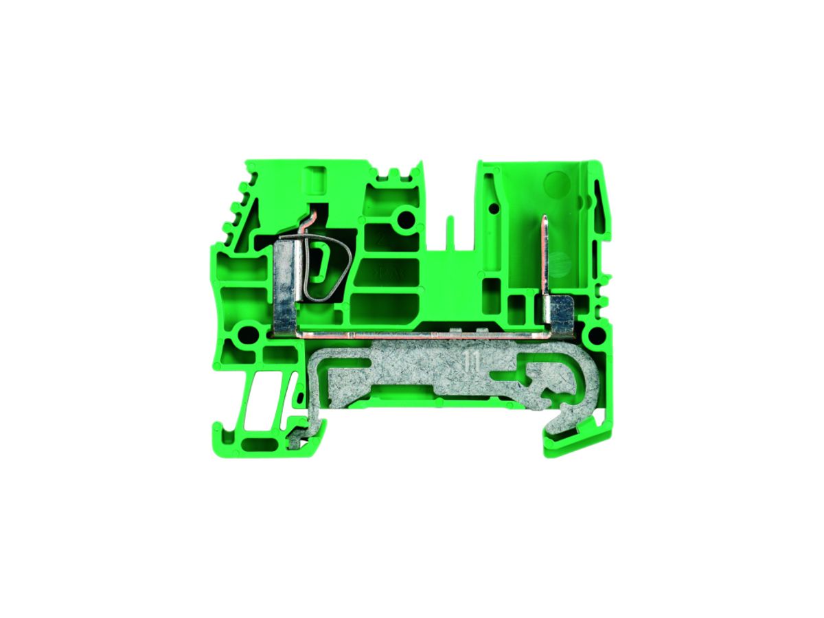 Schutzleiter-Reihenklemme Weidmüller ZTPE 4/2AN/1 Steckanschluss 4mm² grün-gelb