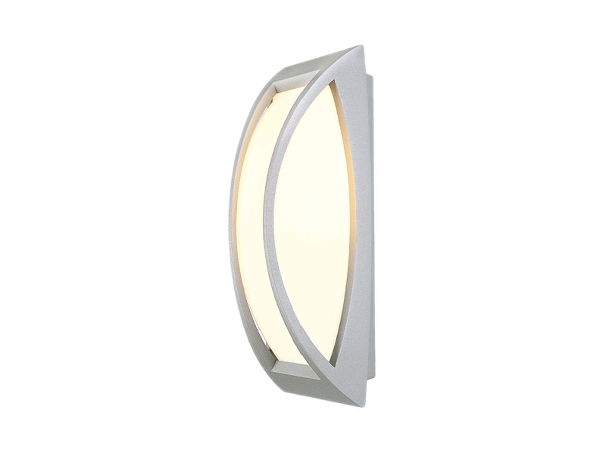 Wandleuchte SLV MERIDIAN 2, E27 25W IP54 silbergrau