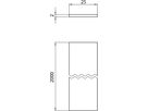 Montageplatte Sylvania Lytespan H 2000×28×2mm Aluminium