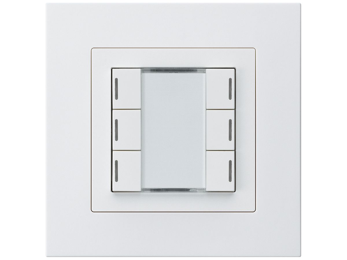 UP-Taster kallysto.pro KNX 6×RGB LED s/e-link weiss