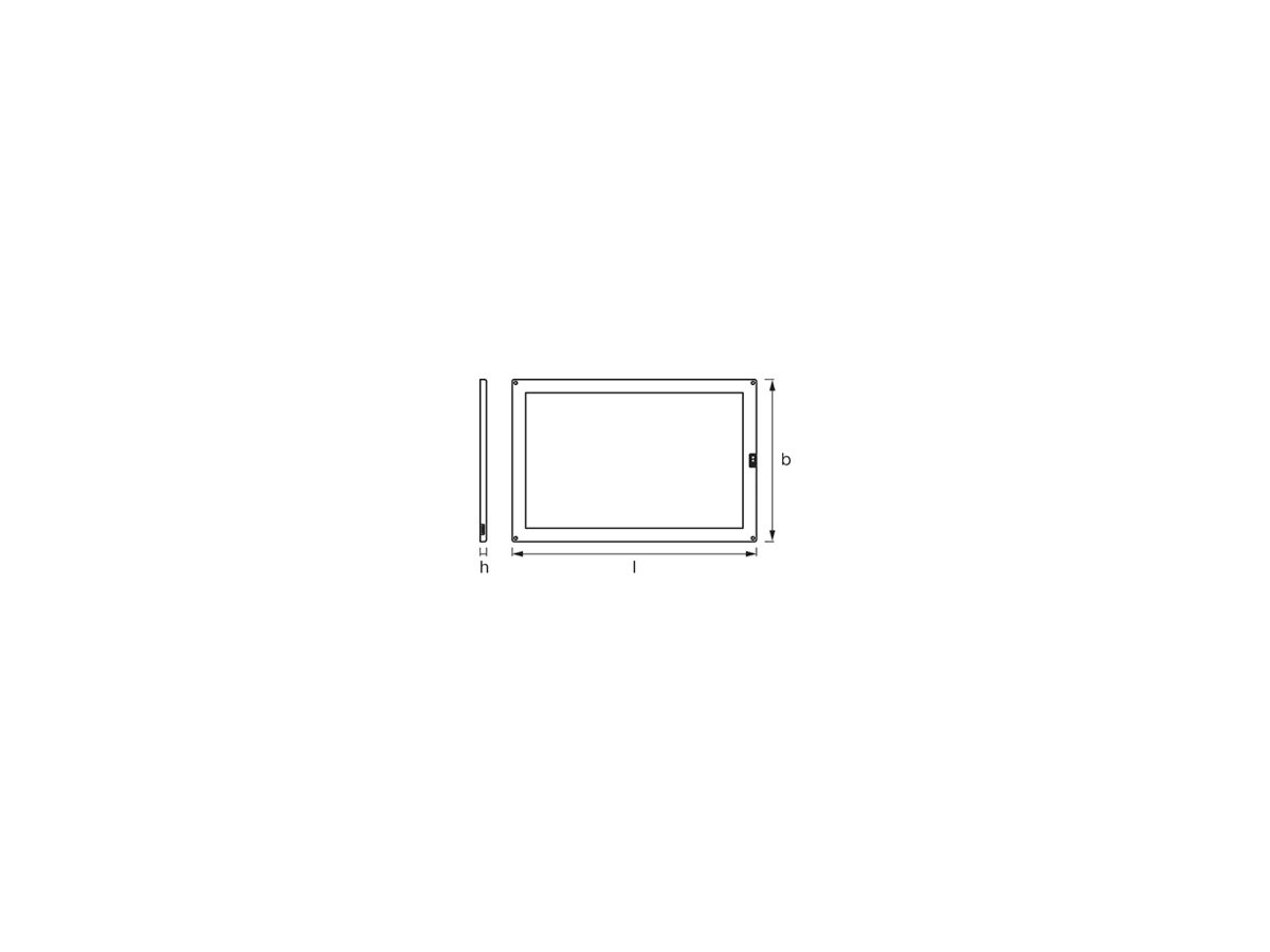 LED-Lichtleiste rechteckig LDV CABINET LED Panel, PIR 300×200mm