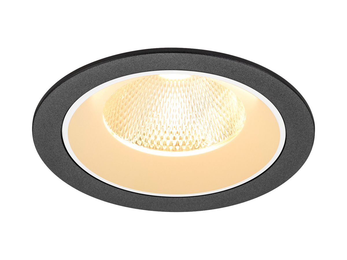 EB-LED-Deckenleuchte SLV NUMINOS L 17W 2500lm 3000K NB DALI DIM Ø130×85mm sz/ws
