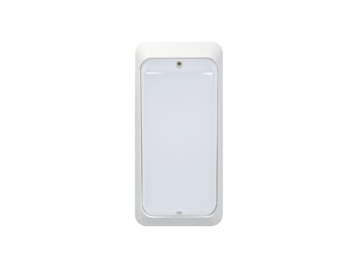 LED-Wandleuchte Z-Licht EcoStar 10W 930lm 3000K 280×130×90mm IP65 PC weiss
