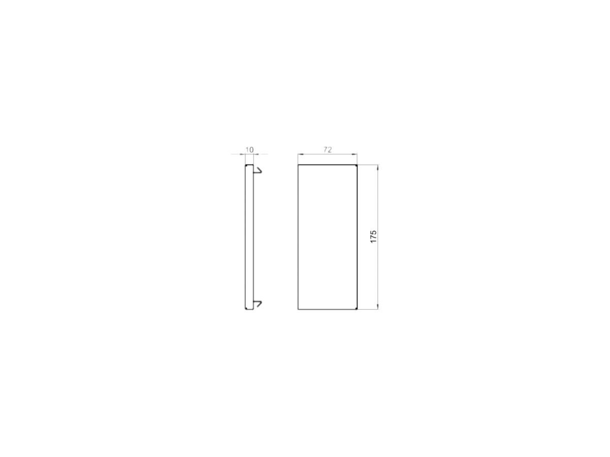 Endstück Bettermann GS-E70170 reinweiss