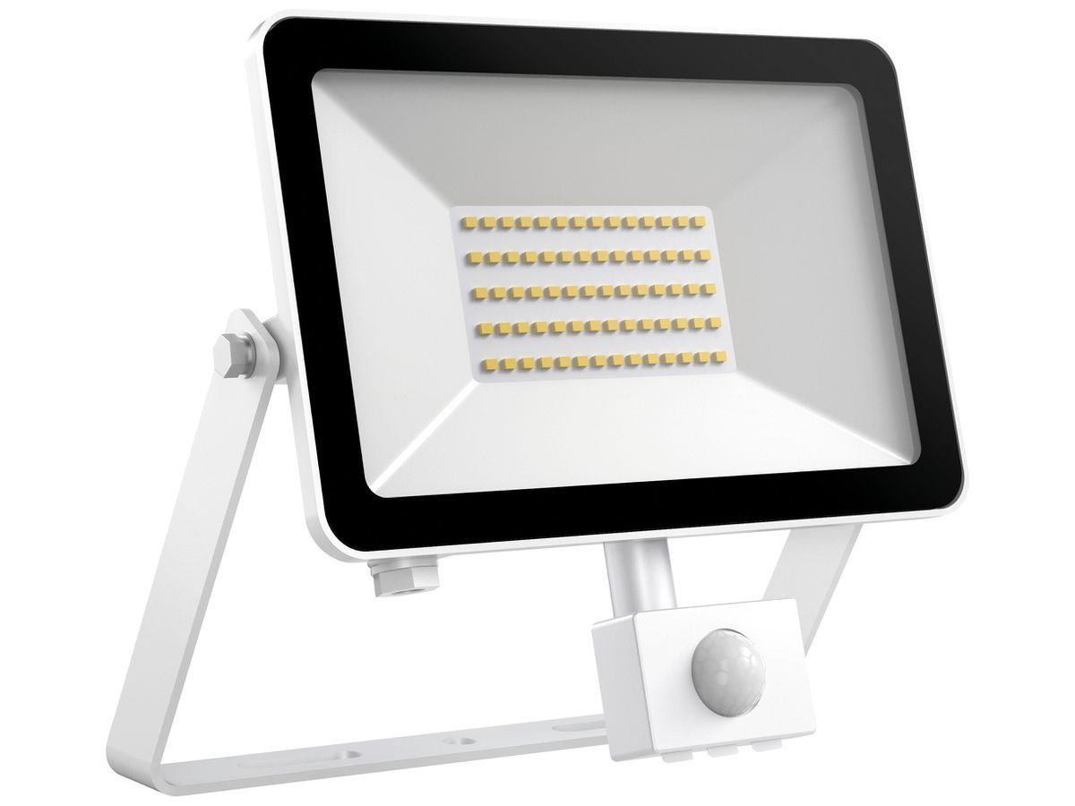 LED-Strahler DOTLUX FLOORslim-sensor 50W 5950lm 4000K 120° weiss
