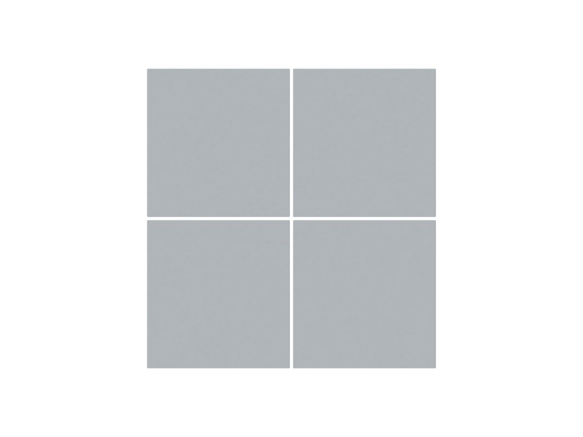 Frontset KAL 4×Tasten 4×Betätigungspunkte grau