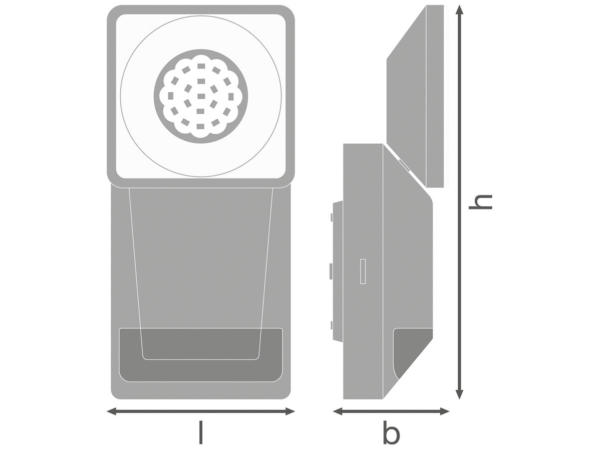 LED-Wandleuchte LDV ENDURA PRO SPOT SENSOR, 8W 840 IP55 weiss