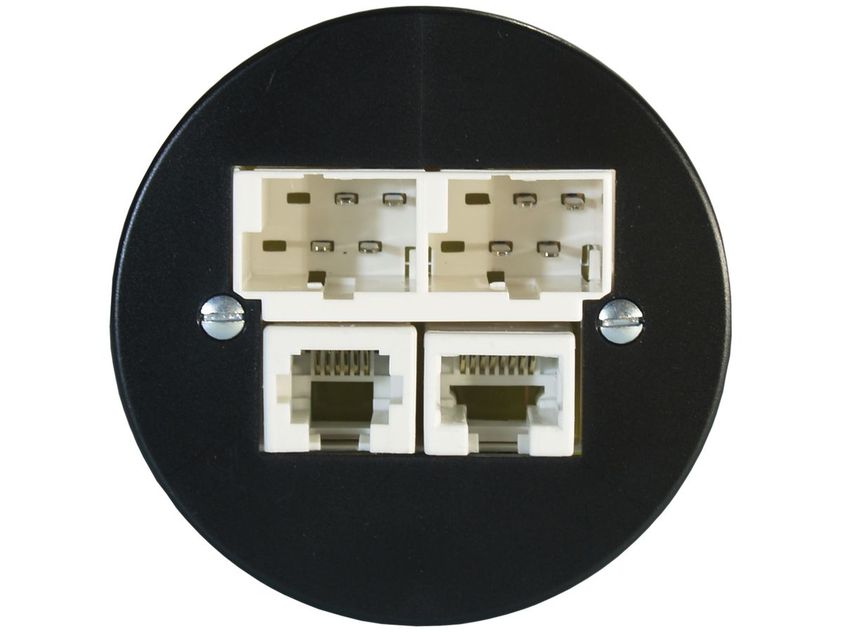 UP-Dose ADSL 2×TT/RJ45/RJ11/u ITplus schwarz