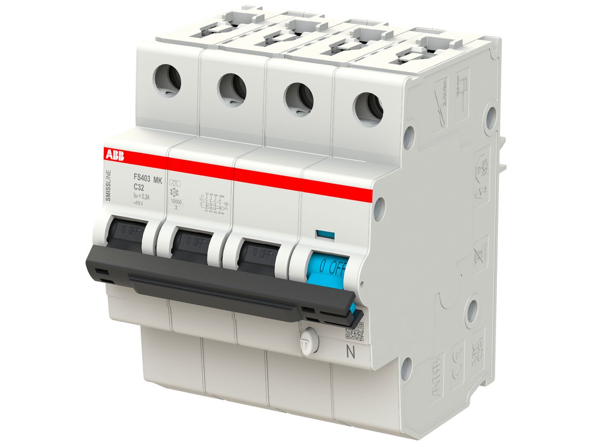 FI/LS-Schalter ABB FS403MK SMISSLINE TP C-32A/300mA 3LN 10kA Typ F