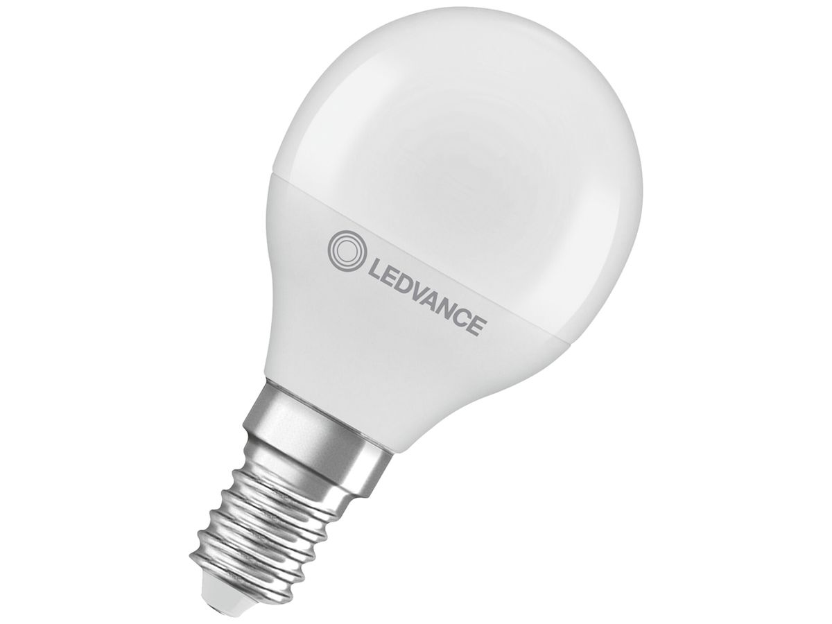 LED-Lampe LEDVANCE CLAS P E14 4.9W 470lm 2700K Ø45×79mm mattiert