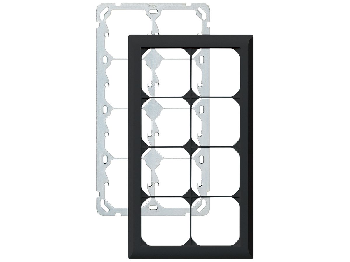 UP-Kopfzeile kallysto.line 4×2 schwarz vertikal