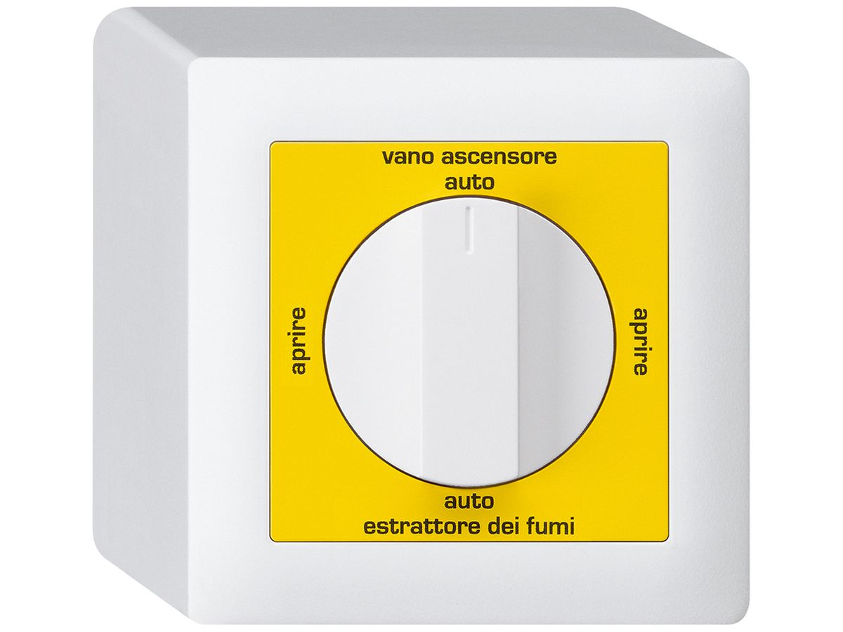AP-Drehschalter kallysto für Rauchabzug Text italienisch weiss