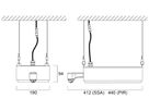 LED-Hallenstrahler Sylvania KubiXx AISLE PIR 54W 9400lm 840 IP65 DIM 412×190