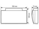 Notleuchte ESYLUX SLF LEDi SC/C Wandmontage, mit Akku