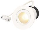 EB-LED-Spot maxLUCE DISC 230 7W 700lm 4000K IP44 MB DIM Ø80mm weiss 36°