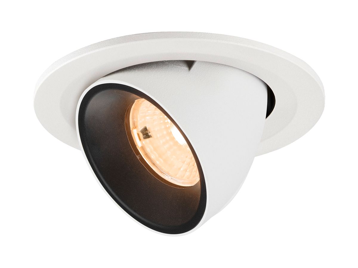 LED-Downlight SLV NUMINOS GIMBLE S 6.7W 1000lm 2700K WB DALI Ø90 ws/sz