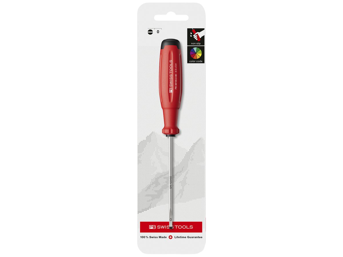 Schraubenzieher PB SwissGrip Evo 0.4×2.5×80mm