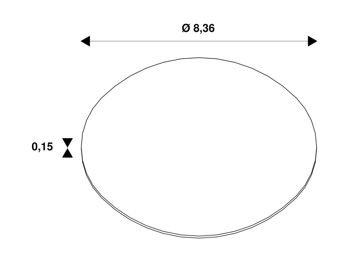 Wabenraster SLV NUMINOS XL Aluminium symmetrisch Ø83.6mm schwarz