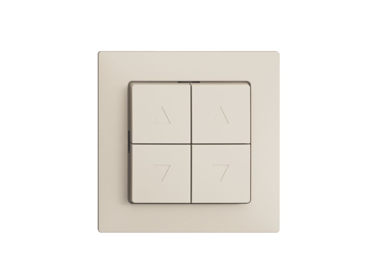 UP-Storenschalter EDIZIOdue F crema 2-Kanäle