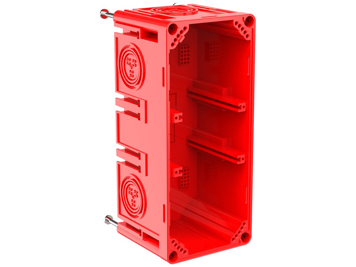 Schalungskasten CRALLO-LEU 178×78×73mm 2×1 Halogenfrei rot