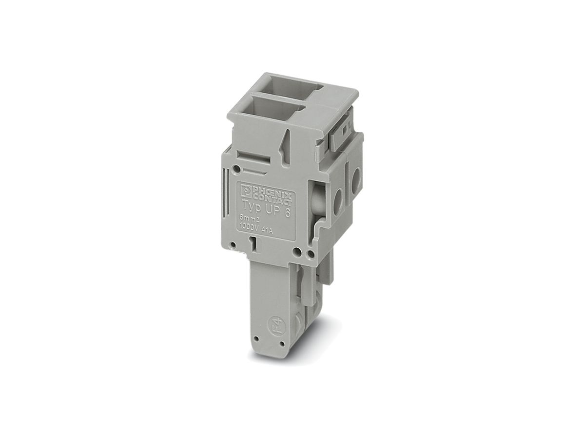 Stecker Phoenix Contact 2L 0.2…6mm² grau mit Schraubanschluss UP6/2