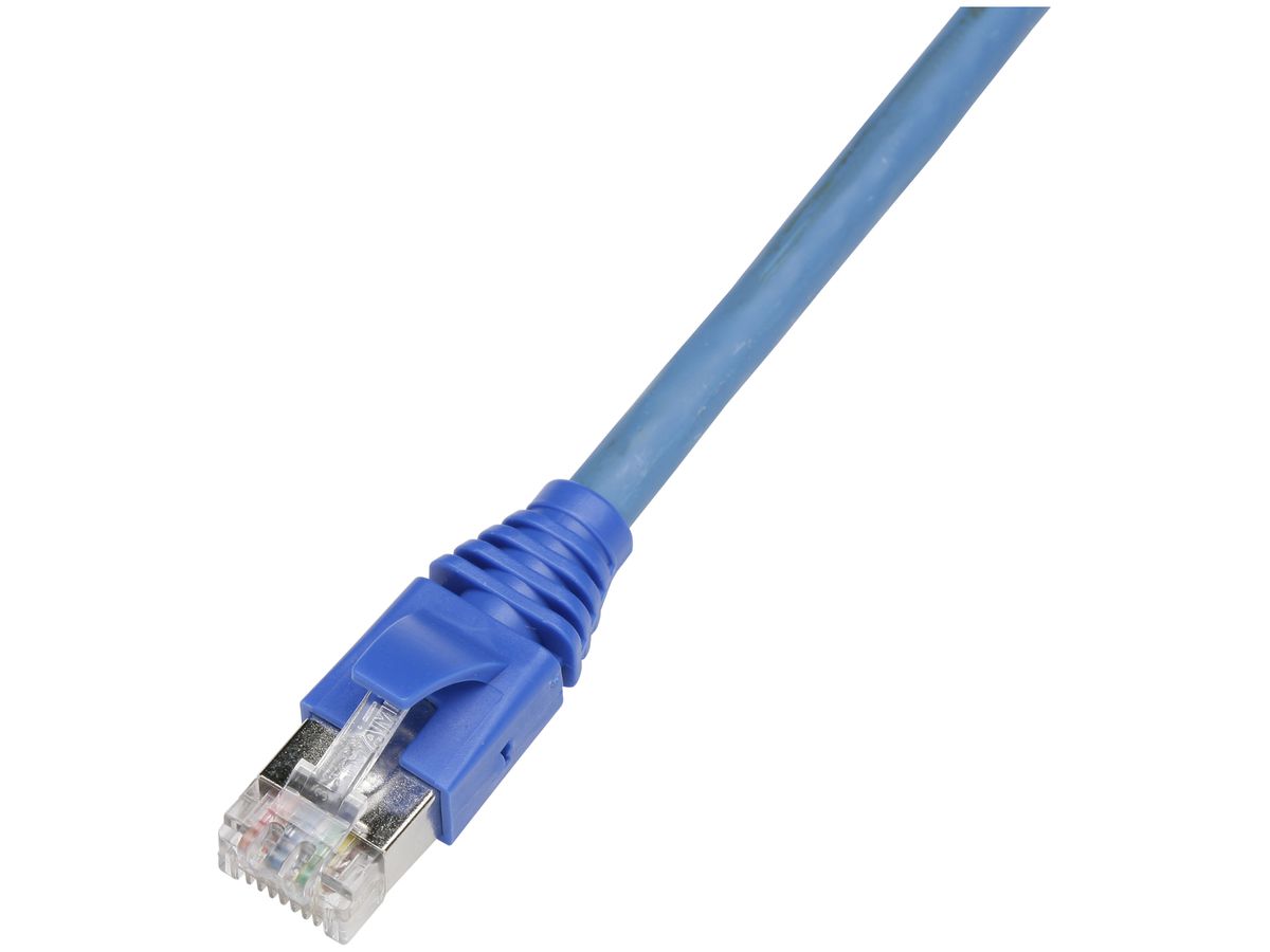 Anschlusskabel S/UTP 2RJ45 0.5m blau halogenfrei