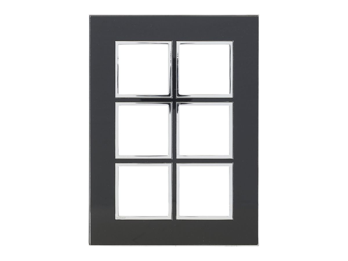 UP-Kopfzeile Legrand Arteor 3×2, vertikal, mirror black